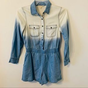 Copper Key Women’s Romper Blue Ombré Size S